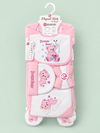 10 Pcs Winter Baby Starter Set |Baby Pink & White Dream Bear Newborn Set