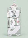 10 Pcs Winter Baby Starter Set | light grey Dream Bear Newborn Set