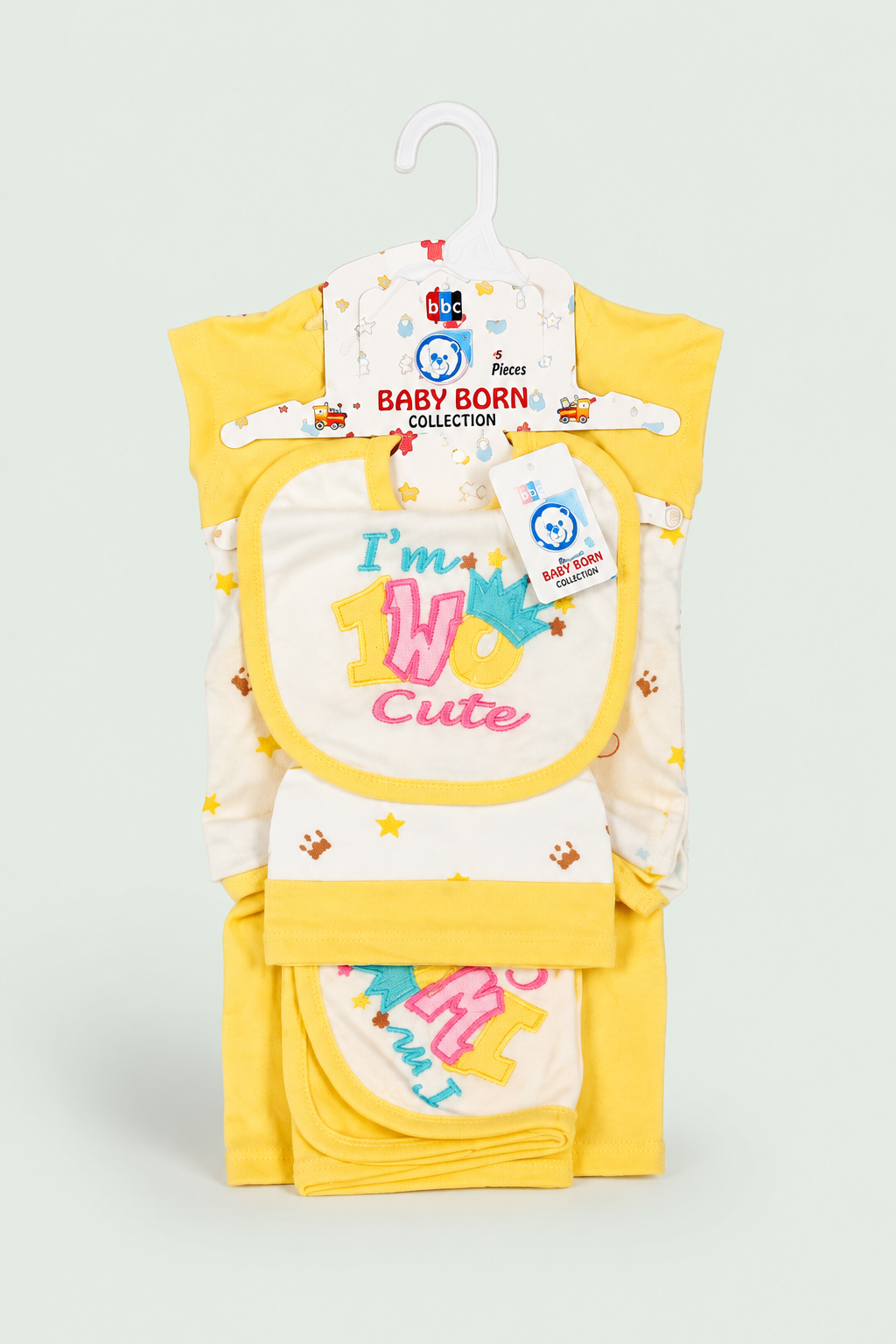 Newborn Baby Starter Set (5 Pcs) – Yellow