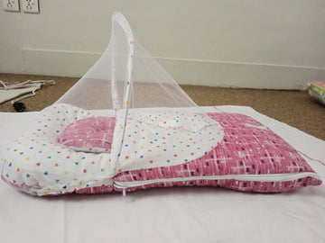 Luxury Quilted Baby Sleeping Bag with Satin Bow & Lace | Floral Design