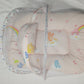 Baby Nest Sleeping Bag with Head Support Pillow | Multiple Colors & Prints