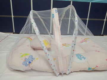 Baby Nest Sleeping Bag with Head Support Pillow | Multiple Colors & Prints