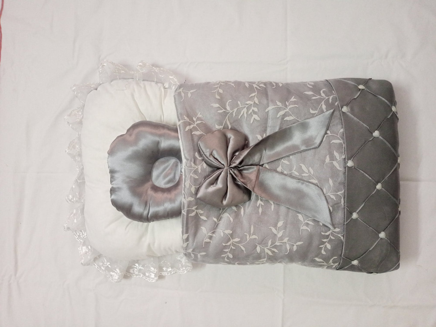 Baby Nest Sleeping Bag with Head Support Pillow | Multiple Colors & Prints