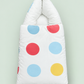Baby Carry Nest – Polka Dot Print | White Newborn Baby Nest