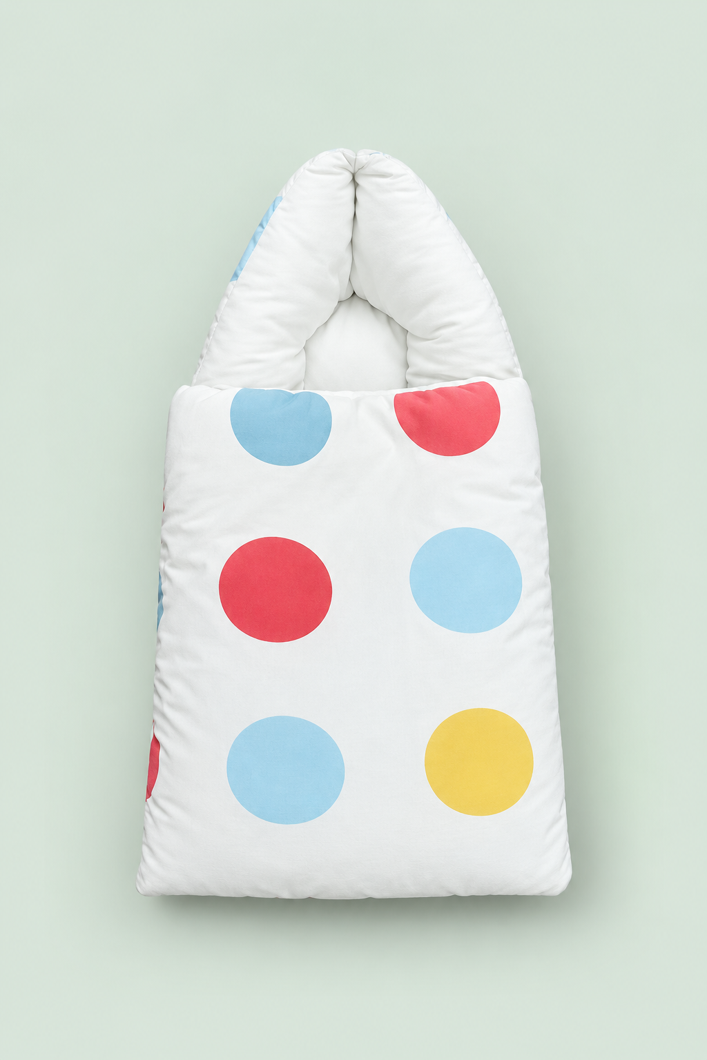 Baby Carry Nest – Polka Dot Print | White Newborn Baby Nest