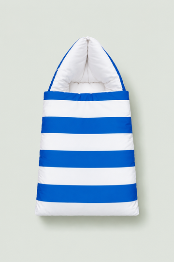 Blue & White Striped Baby Carry Nest | Newborn Baby Nest