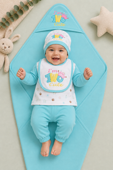Newborn Baby Starter Set (5 Pcs) – Blue