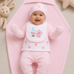Newborn Baby Starter Set (7 Pcs) – Bear Design | Pink