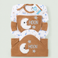 Newborn Baby Starter Set (6 Pcs) – Moon Design | Brown