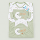 Newborn Baby Starter Set (6 Pcs) – Moon Design | Sage Green