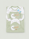 Newborn Baby Starter Set (6 Pcs) – Moon Design | Sage Green