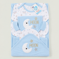 Newborn Baby Starter Set (6 Pcs) – Moon Design | Blue