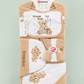 10 Pcs Winter Baby Starter Set | Beige Dream Bear Newborn Set