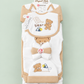 10 Pcs Winter Baby Starter Set – Beige & White Teddy Bear Design