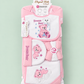 10 Pcs Winter Baby Starter Set |Baby Pink & White Dream Bear Newborn Set