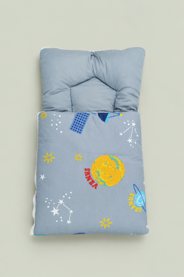 Newborn Baby Carry Nest – Galaxy & Space Print | Grey Colour