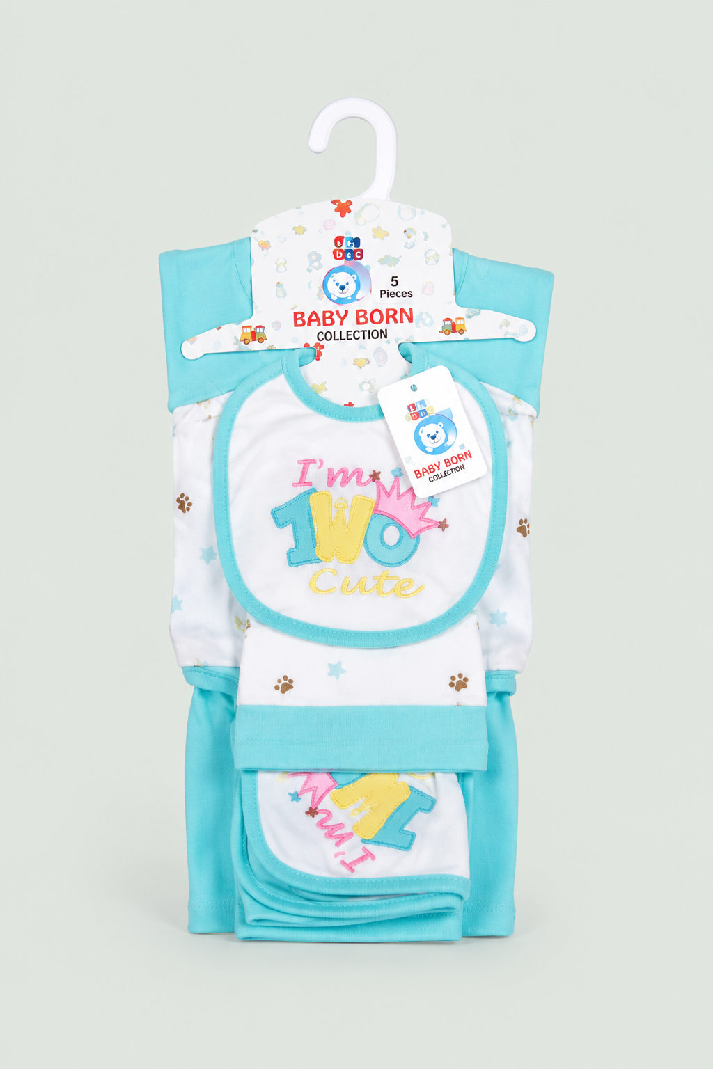 Newborn Baby Starter Set (5 Pcs) – Blue