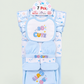 Newborn Baby Starter Set (7 Pcs) – So Cute Design | Sky Blue