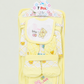 Newborn Baby Starter Set (7 Pcs) – Bear Design | Yellow