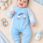 Newborn Baby Romper Set of 3 – Blue, Pink & Mint Green