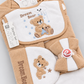 10 Pcs Winter Baby Starter Set | Beige Dream Bear Newborn Set