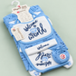 12 Pcs Winter Baby Starter Set – Blue & White Welcome to the World Design