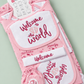 12 Pcs Winter Baby Starter Set | Baby Pink & White Welcome to the World