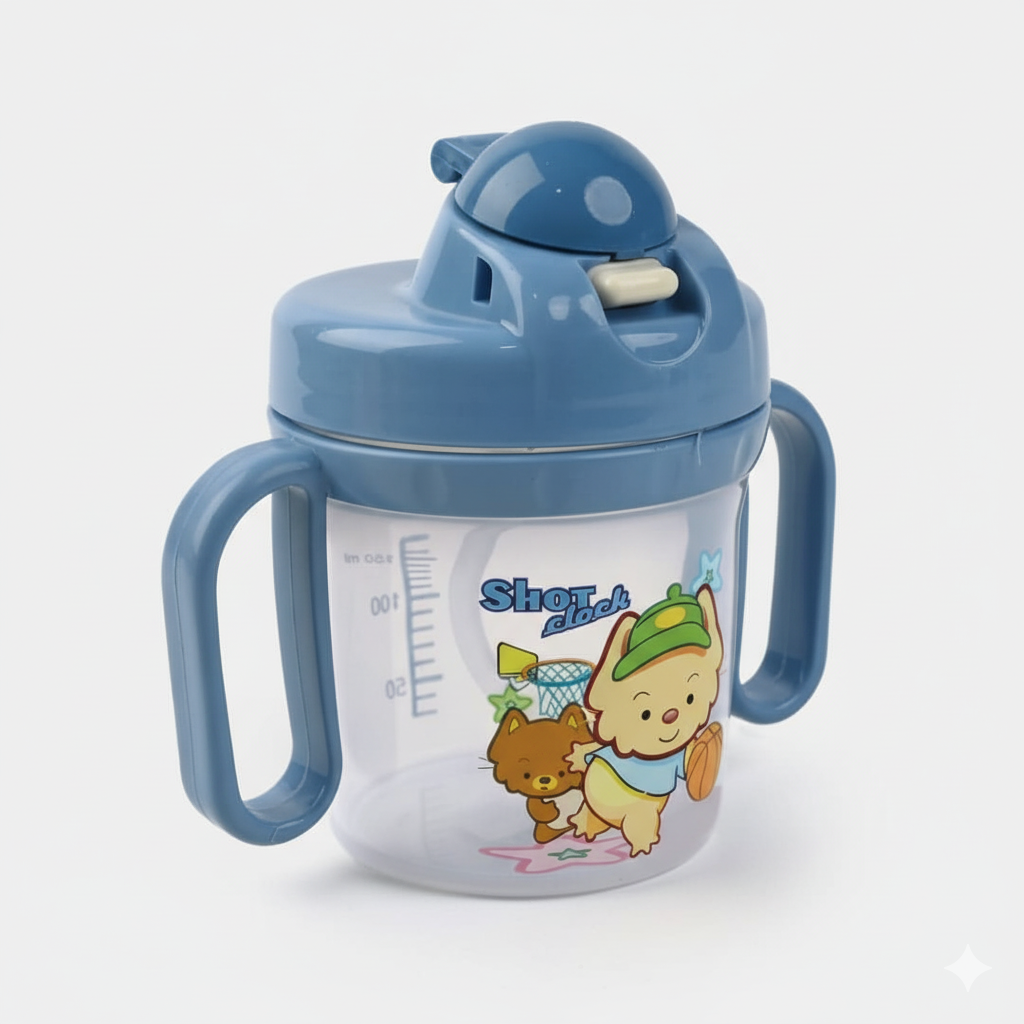 Baby Feeding Bottle - Shot Clock Design - Blue