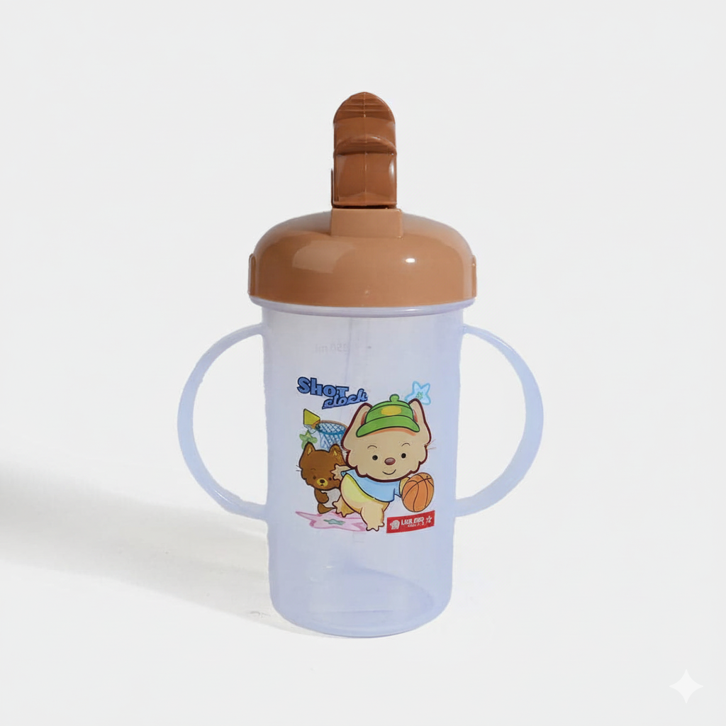 Baby Feeding Bottle - Shot Clock Design - Brown