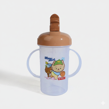 Baby Feeding Bottle - Shot Clock Design - Brown