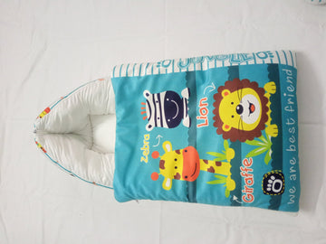 Jungle Animals Baby Sleeping Bag | Zebra Lion Giraffe Print