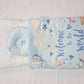 "Welcome to the World" Baby Nest Sleeping Bag & Pillow Gift Set