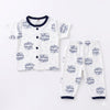 Jhabla & Shorts Set - Welcome to the World Design - Blue & White