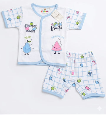 Jhabla & Shorts Set - Friends Design - Blue