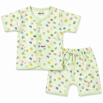 Jhabla & Shorts Set - Candies Design - Green